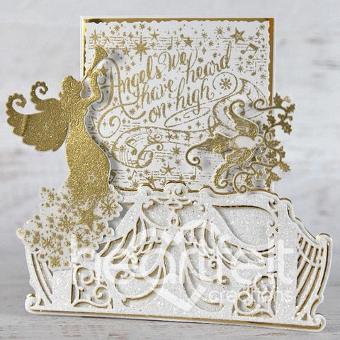 Heartfelt Creations - Joyous Noel Collection - Joyous Noel Background Cling Stamp Set / 3998**